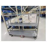 Global 3 Tiered Rolling Cart 63x16x60