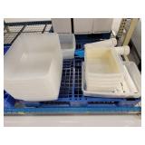 19 gal Sterilite Shallow Tote 22x16x6 & Shipping
