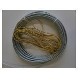 New Roll 1/4" Steel Cable & Power Cord