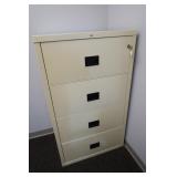 4 Drawer Metal File Cabinet 31x22x53