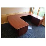 3pc Office Desk & Chair Mat-Sections 72x36x29;