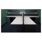 2 Desk Cubicle 146x104