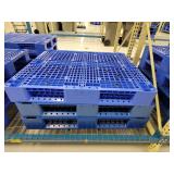 3 Plastic Pallets-48x48x6"