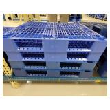 3 Plastic Pallets-48x48x6"