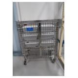 Wire Lock Cage on Casters 38x16x47