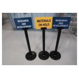 3 Warehouse Signs 47"H