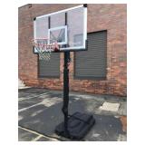Elite Backboard w/Basketball Hoop & Pole-pole rust