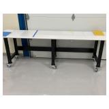 Work Table on Wheels 108x24x35
