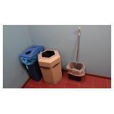 Recycle Bin, Trash Bin, Trash Can, Push Sweeper