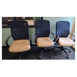 3 Mesh Back Comfort Office Chairs