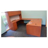 4pc Office Desk-Sections 72x36x30; 47x24x30;