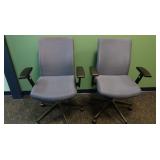 2 Office Chairs-Swivel & Adj