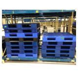 12 Plastic Pallets 48x48x6