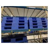 15 Plastic Pallets 48x48x6