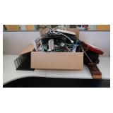 Decorative Clock, Misc Media Cords, Power Strips,