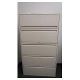 5 Drawer File Cabinet 36x18x63 (top drawer does