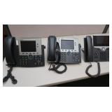 3 Cisco Office Phones
