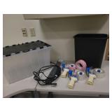 Storage Tote, Trash Cover, Power Strip,Tape Disp