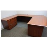 3pc Office Desk-Sections 72x36x29; 49x24x29;