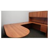 4pc Office Desk-Sections 72x36x29;48x24x;72x20x65