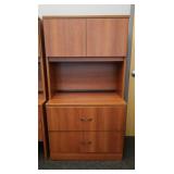 2pc File Cabinet w/Shelves 36x21x65