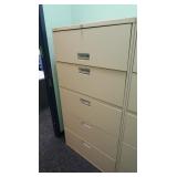 5 Drawer File Cabinet 36x19x67