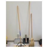 Job site Push Broom, H.D. Dustpans & more