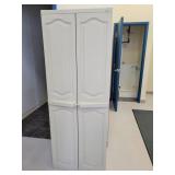 Keter 4 Shelf Vinyl Storage Cabinet-26x20x70"H