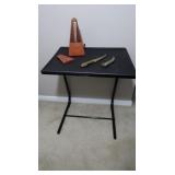 Seth Thomas Metronome, Brass Dagger, Serving Tray