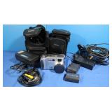 Sony Cybershot Camera, Battery Charger & more