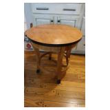 Round Wooden Table-Lane made USA-Altavista, VA