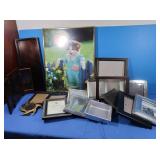 Cat Picture & Assortment of Picture Frames