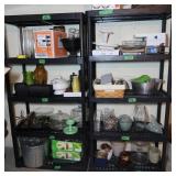 2 Plastic 5 Shelf Shelving Units-36"Wx18"Dx71"H