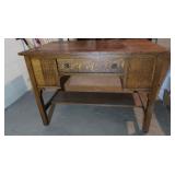 Antique Oak Desk-42"x26"x29"H