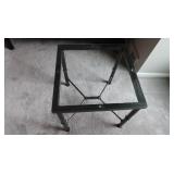 Metal & Glass Table-20x20x20"