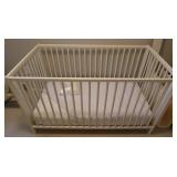 IKEA Wooden Baby Crib w/Mattress & Cover