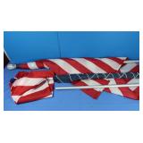 2 American Flags(1 on Pole) & Penn State Flag