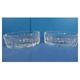 2 Waterford Oval Ashtrays
