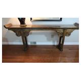 Arhaus Ornate Wood Altar Table-Excellent Condition
