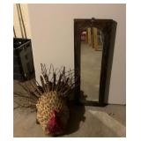 Antique Mirror,(26"x9") Turkey Decor