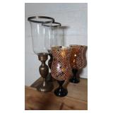 4 Hurricane Lamps