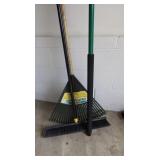 Rake, Razor Tooth Pole Saw, Broom