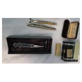 Waterford Crystal Razor, Pens, 2 Sm Totes & more