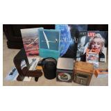 Books, Bookends, Postal Scale & more
