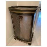 Wood Wine Cabinet-19.5x17.5x34" w/Serving Tray