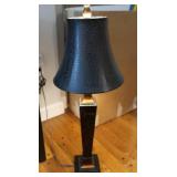 Resin Table Lamp w/Shade