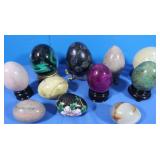 Glass & Alabaster Decorative Eggs & more