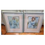 Framed Mother/Child Print & Print on Cloth