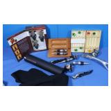 Electric Cork Screw, Wire Bottle Stopper Set,