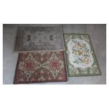 3 Rugs-34x22, 35x24, 30x21"